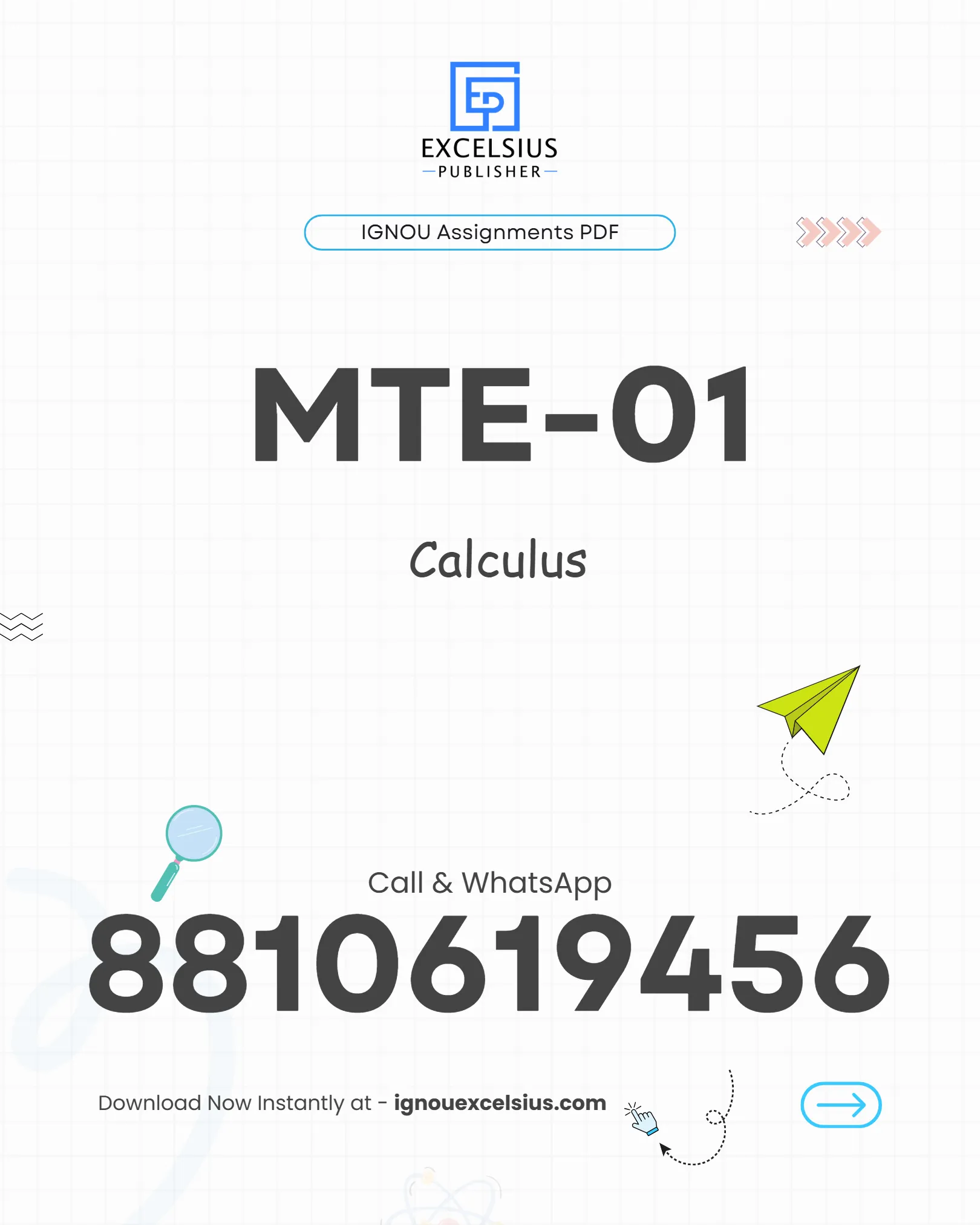 IGNOU MTE-01 Solved Assignment Calculus - ignouexcelsius