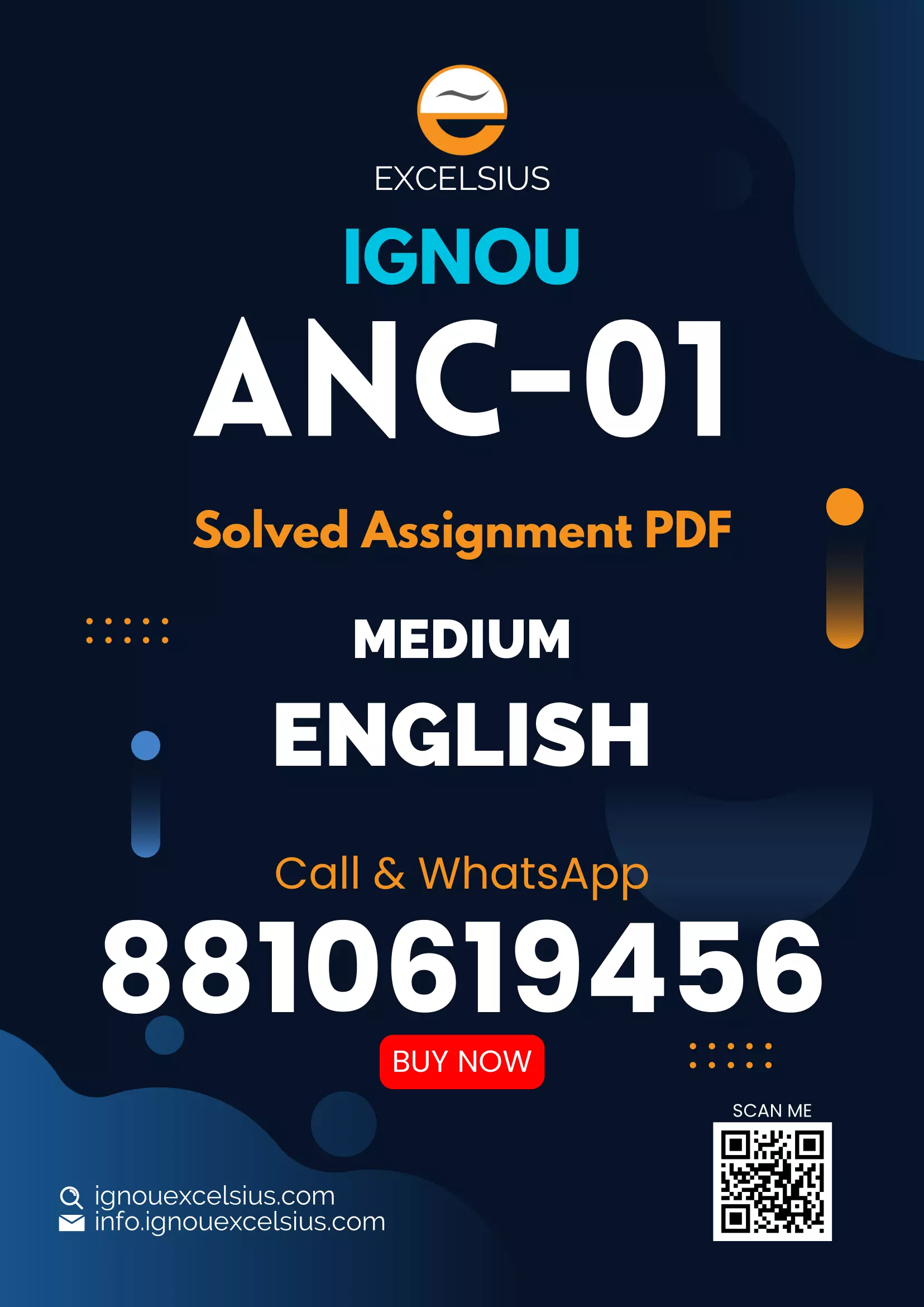 IGNOU ANC-01 Nutrition for the Community Latest Solved Assignments
