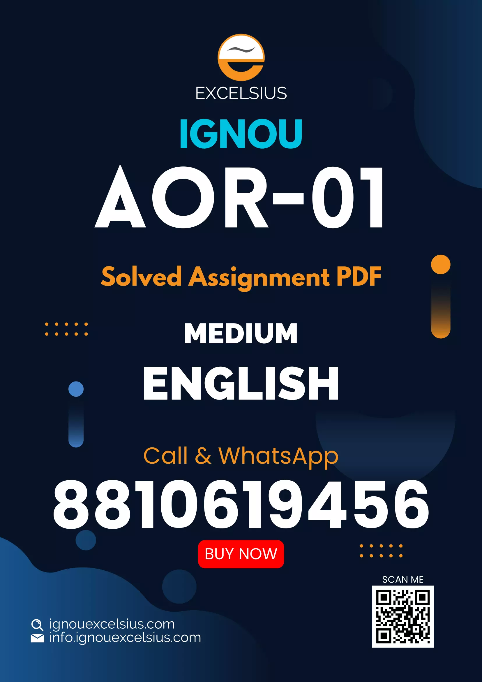 IGNOU AOR-01 Operational Research Latest Solved Assignments