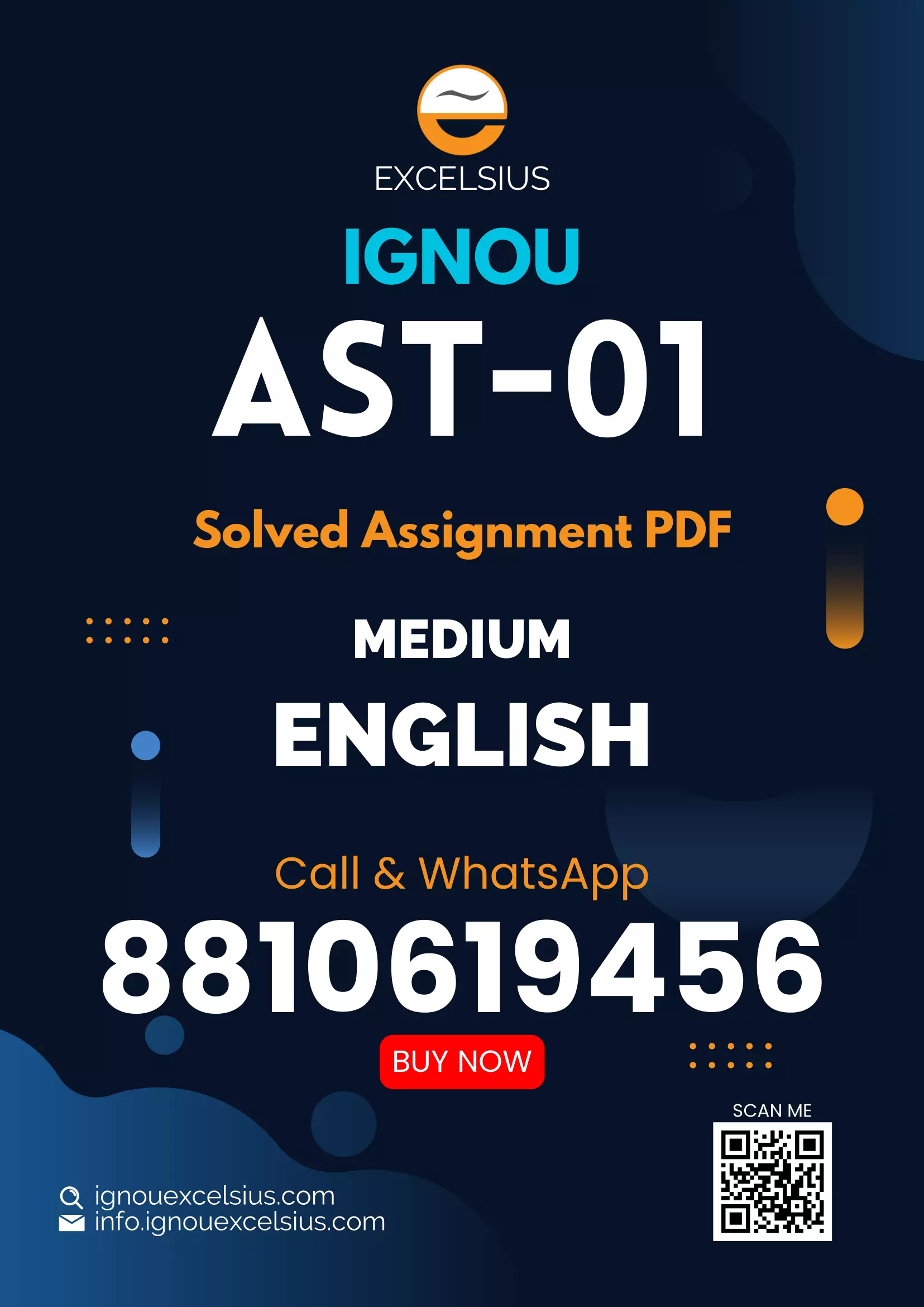 IGNOU AST-01 Statistical techniques Latest Solved Assignments