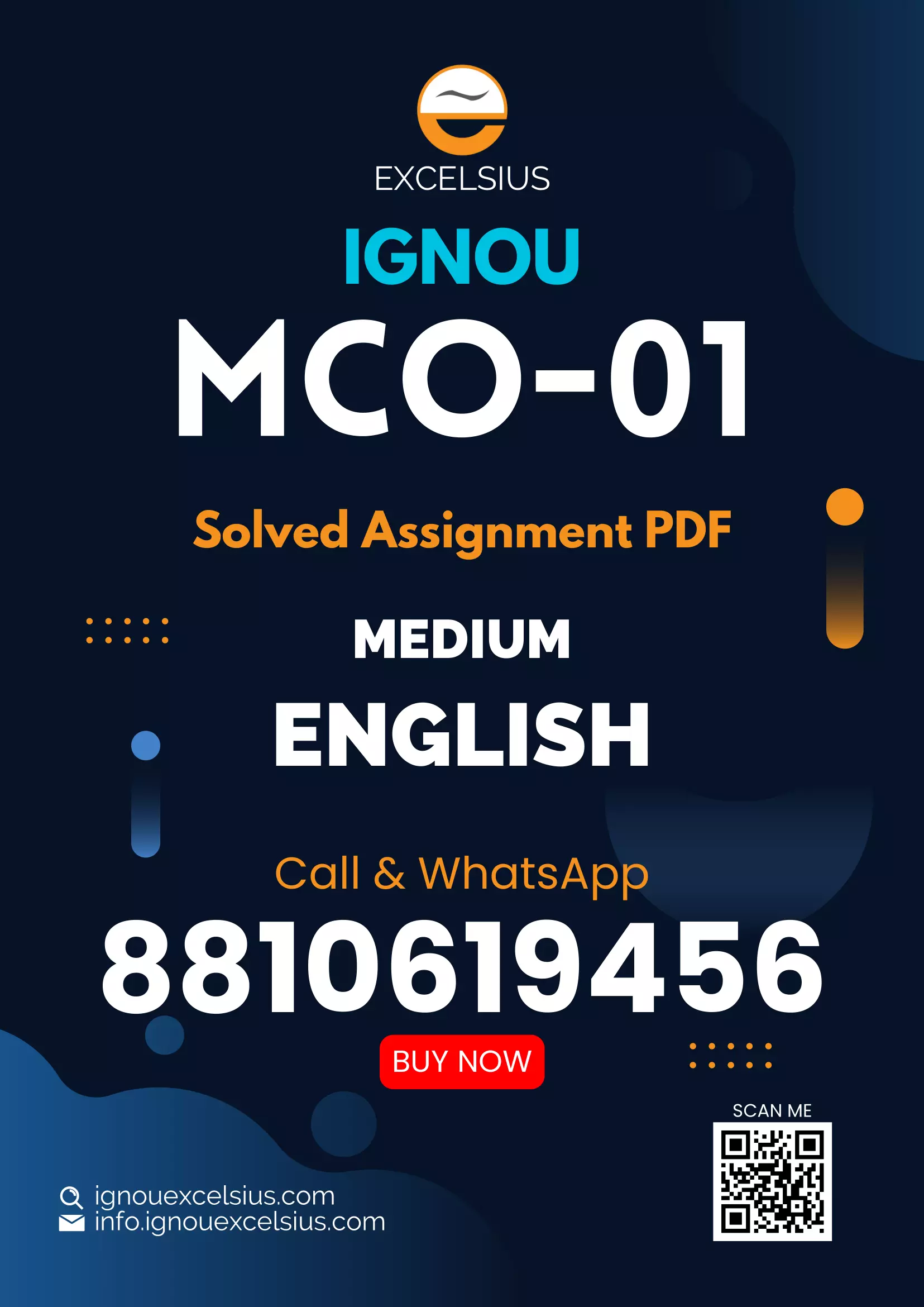 Download IGNOU MCO-01 Assignment Solution - ignouexcelsius