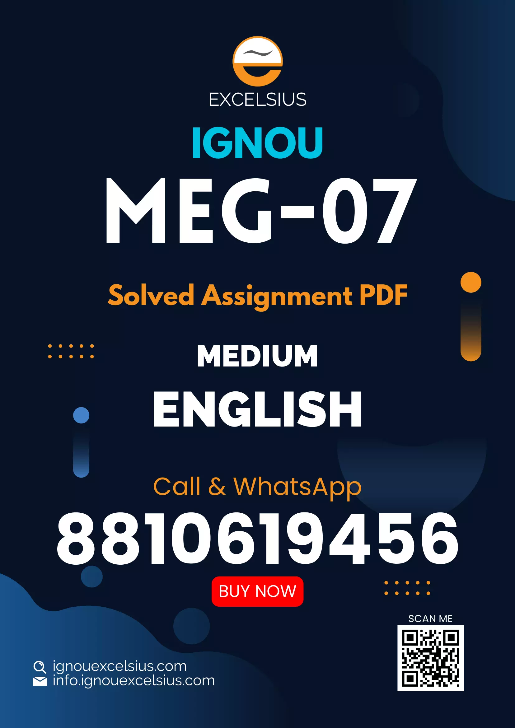 IGNOU MEG-07 Indian English Literature Latest Solved Assignments