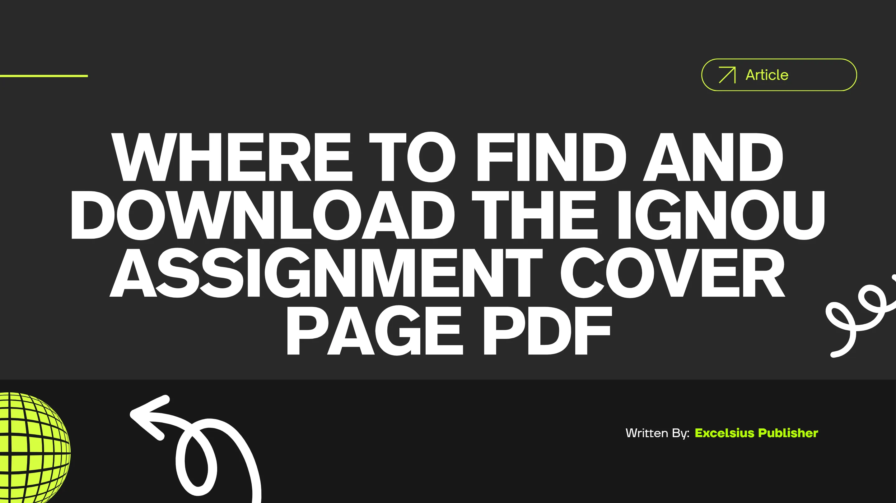 Where to Find and Download the IGNOU Assignment Cover Page PDF