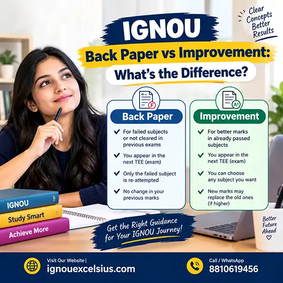 IGNOU Back Paper vs Improvement Guide
